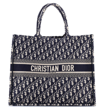 Christian Dior Book Tote Oblique Canvas Large