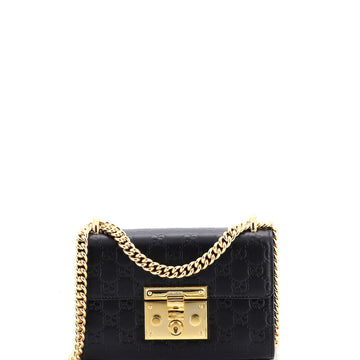 Gucci Padlock Shoulder Bag Guccissima Leather Small