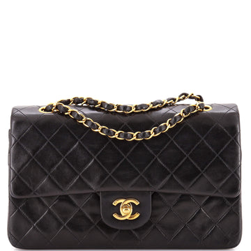 Chanel Vintage Classic Double Flap Bag Quilted Lambskin Medium