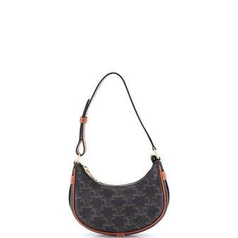 Celine Ava Bag Triomphe Coated Canvas Mini