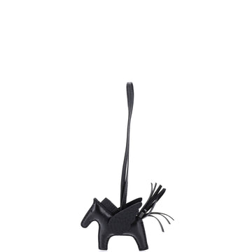Hermes So Black Pegase Rodeo Touch Bag Charm Leather with Alligator PM