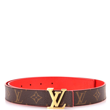 Louis Vuitton LV Initiales Reversible Belt Monogram Canvas and Leather Medium