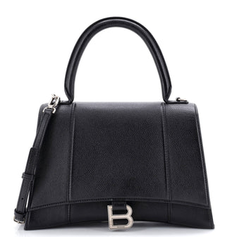 Balenciaga Hourglass Top Handle Bag Leather Medium