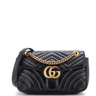 Gucci GG Marmont Flap Bag Matelasse Leather Small
