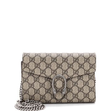 Gucci Dionysus Chain Wallet GG Coated Canvas Small