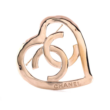 Chanel Coco In Love Heart CC Brooch Metal
