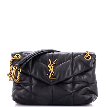 Saint Laurent Loulou Puffer Shoulder Bag Quilted Leather Small