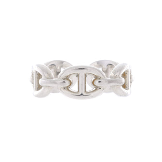 Hermes Chaine d'Ancre Enchainee Ring Sterling Silver Small