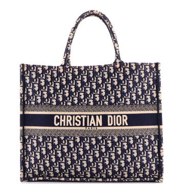 Christian Dior Book Tote Oblique Canvas Large
