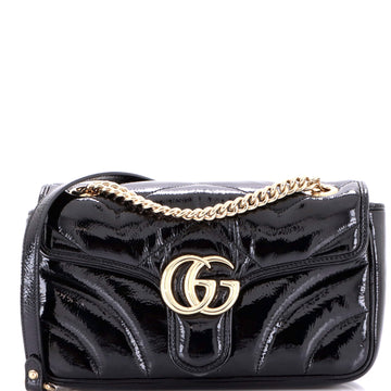 Gucci GG Marmont Shoulder Bag Patent Small