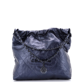 Chanel 22 Chain Hobo Quilted Calfskin Medium