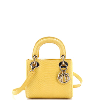 Christian Dior Lady Dior Bag Python Mini