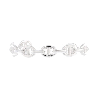Hermes Chaine d'Ancre Enchainee Cuff Bracelet Sterling Silver Medium