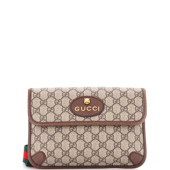 Gucci Neo Vintage Flap Belt Bag GG Coated Canvas