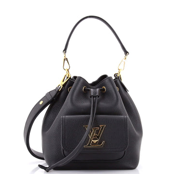 Louis Vuitton Lockme Pocket Bucket Bag Leather