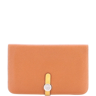 Hermes Dogon Duo Combined Wallet Leather