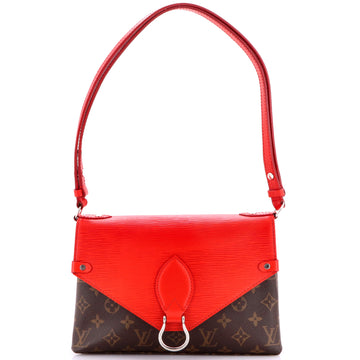 Louis Vuitton Saint Michel Handbag Monogram Canvas and Epi Leather