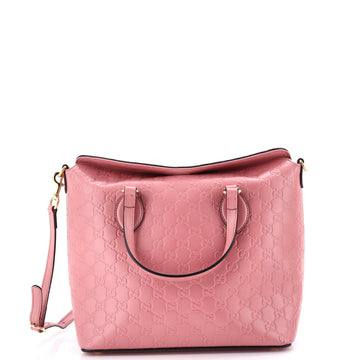 Gucci Signature Fold Over Tote Guccissima Leather Medium