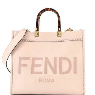 Fendi Sunshine Shopper Tote Leather Medium