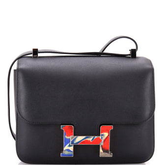 Hermes Constance Bag Swift with Marble Enamel 24