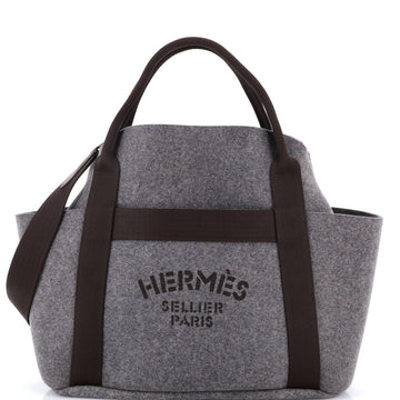 Hermes Sac De Pansage Groom Handbag Felt