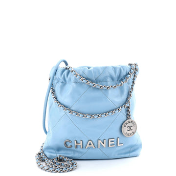 Chanel 22 Chain Hobo Quilted Calfskin Mini