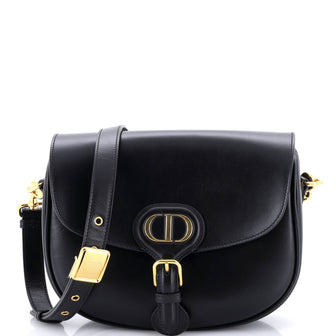 Christian Dior Bobby Flap Bag Leather Medium