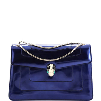 Bvlgari Serpenti Forever Shoulder Bag Patent Medium