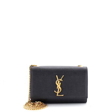 Classic Monogram Crossbody Bag Grainy Leather Small