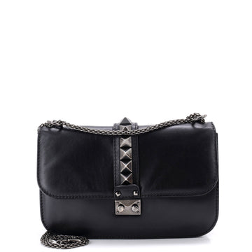 Valentino Garavani Glam Lock Shoulder Bag Leather Medium