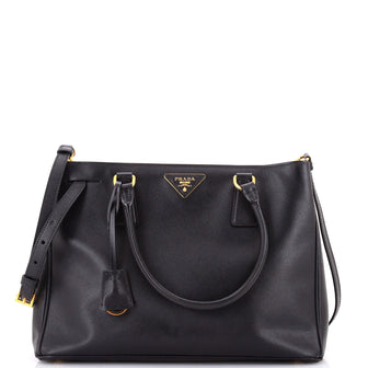 Prada Double Zip Lux Tote Saffiano Leather Large