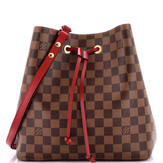Louis Vuitton NeoNoe Handbag Damier with Leather MM