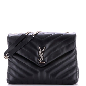 Saint Laurent Loulou Shoulder Bag Matelasse Chevron Leather Medium