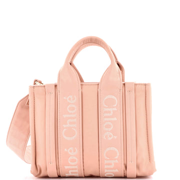 Chloe Woody Convertible Tote Recycled Nylon Small