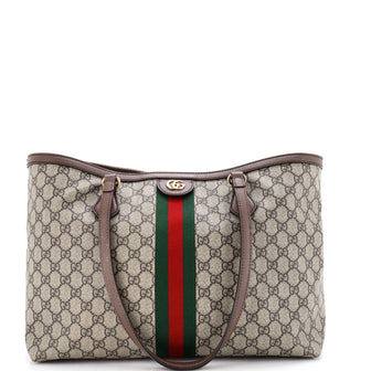 Gucci Ophidia Shopping Tote GG Coated Canvas Medium