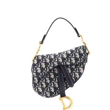 Christian Dior Saddle Handbag Oblique Canvas Mini