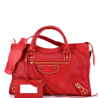 Balenciaga City Classic Metallic Edge Bag Leather Medium