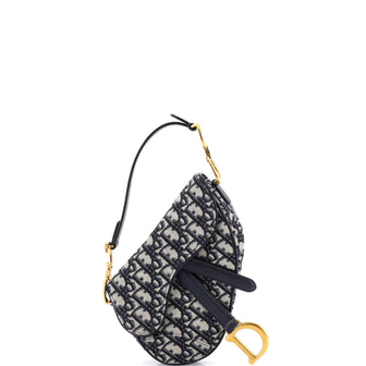 Christian Dior Saddle Handbag Oblique Canvas Mini
