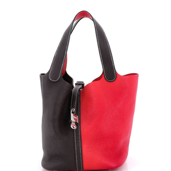 Hermes Picotin Lock Bag Bicolor Clemence MM