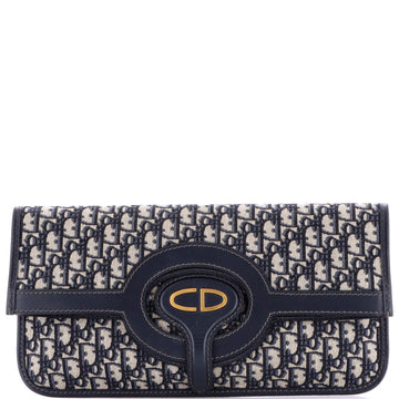 Christian Dior Fold Over Clutch Oblique Canvas