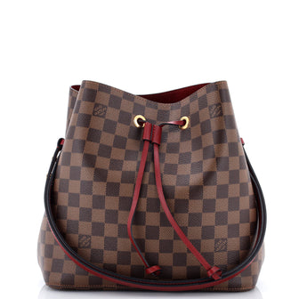 Louis Vuitton NeoNoe Handbag Damier with Leather MM