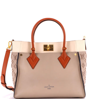 Louis Vuitton On My Side Tote Monogram Tuffetage Leather MM