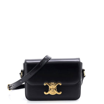 Celine Triomphe Shoulder Bag Smooth Calfskin Teen