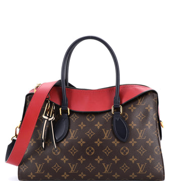 Louis Vuitton Tuileries Handbag Monogram Canvas with Leather