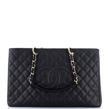 Chanel Grand Shopping Tote Quilted Caviar XL