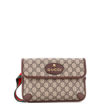 Gucci Neo Vintage Flap Belt Bag GG Coated Canvas