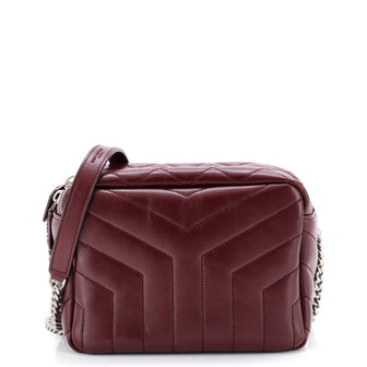 Saint Laurent LouLou Bowling Bag Matelasse Chevron Leather Mini