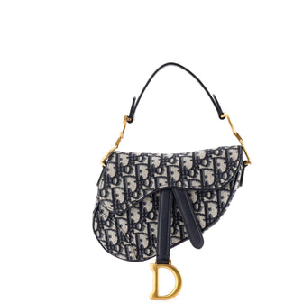 Christian Dior Saddle Handbag Oblique Canvas Mini