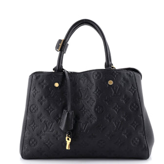 Louis Vuitton Montaigne Handbag Monogram Empreinte Leather MM