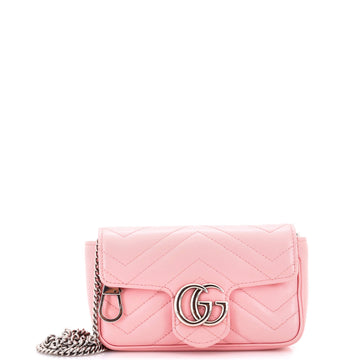 Gucci GG Marmont Flap Bag Matelasse Leather Super Mini